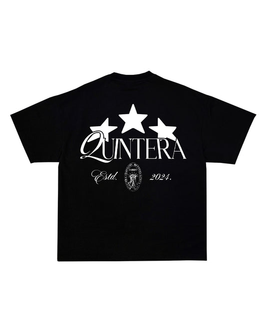 3 Stars Black Boxy T-Shirt